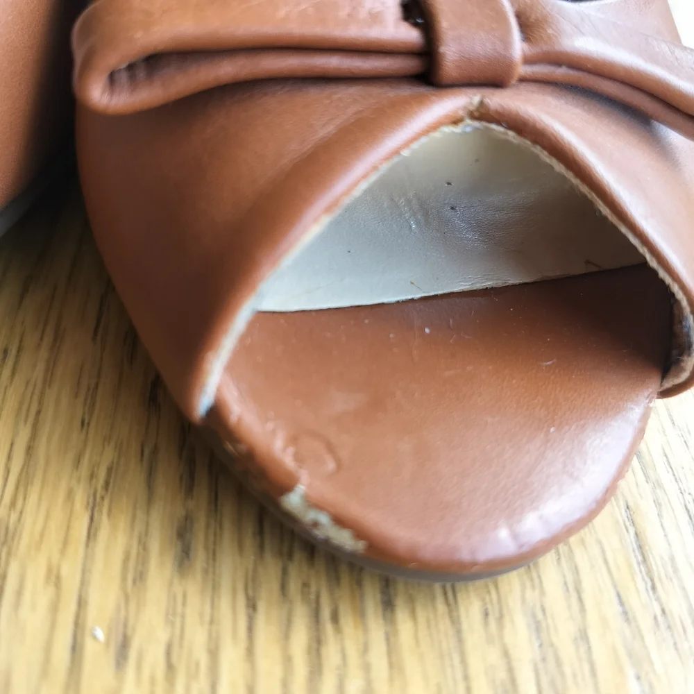 BCBGeneration Wedge Peep Toe Sandals Size 8B